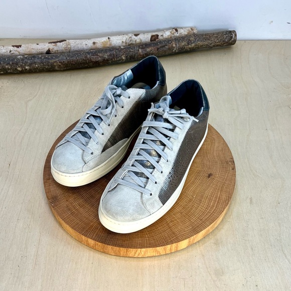 *P448 | John Sneaker in Roccia Suede Leather Low Top Sneakers Size 39/8.5-9 - Picture 2 of 16